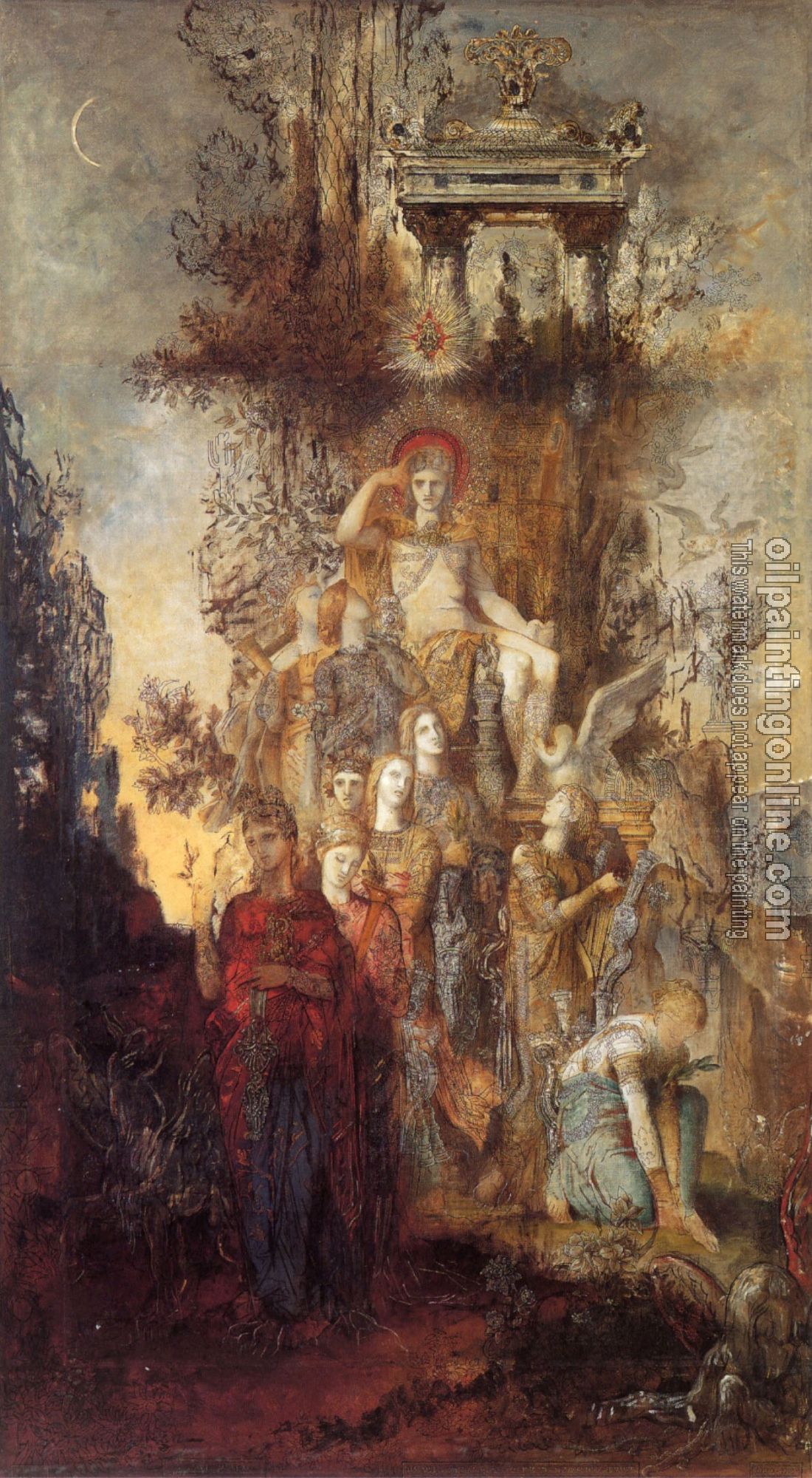 Moreau, Gustave - The Muses Leaving Their Father Apollo to go and Enlighten the World